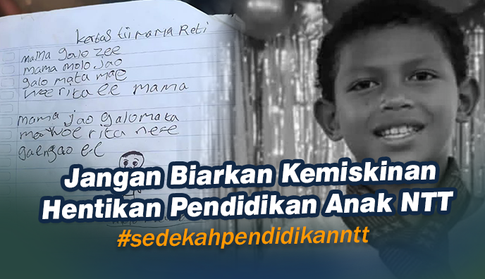 Sedekah Pendidikan NTT Cegah Generasi Putus Sekolah