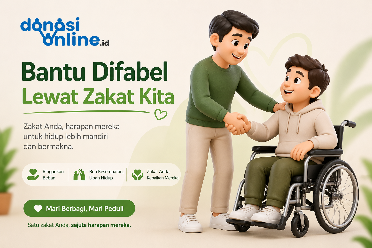 Zakat untuk Yatim, Dhuafa dan Difabel