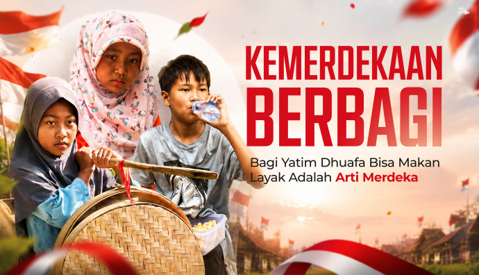 Rayakan Agustus Lewat Sepiring Nasi Untuk Yatim