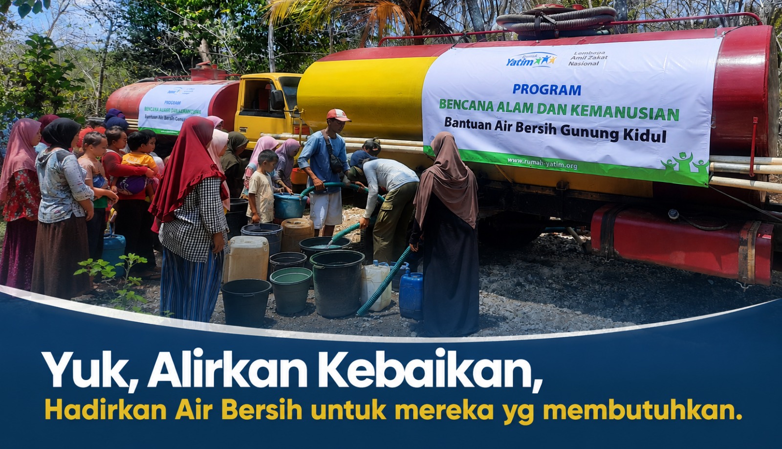 Dari Sedekah Kita, Air Bersih Mengalir untuk Mereka