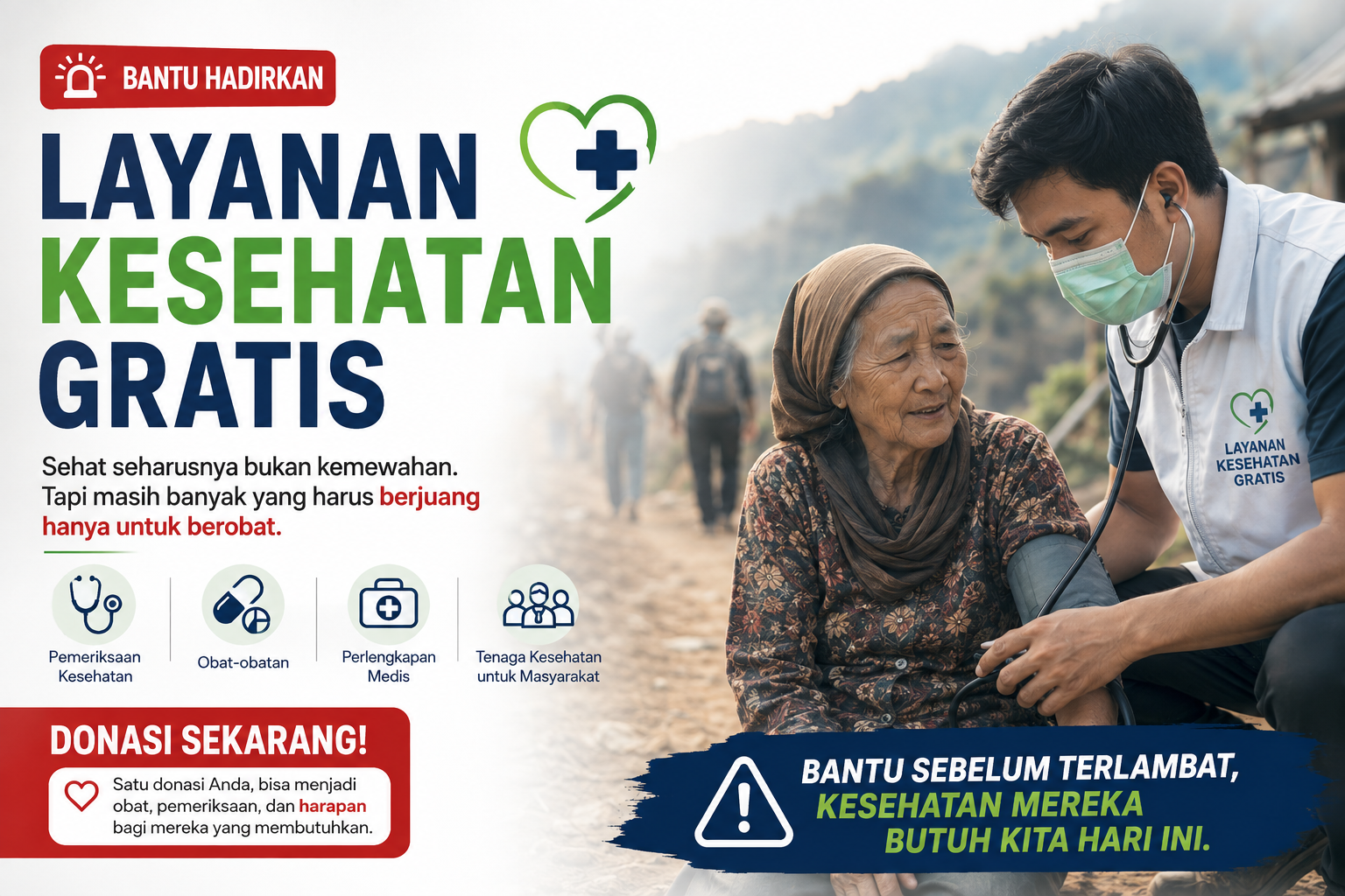Sedekah Hadirkan Layanan Kesehatan Gratis Untuk Masyarakat