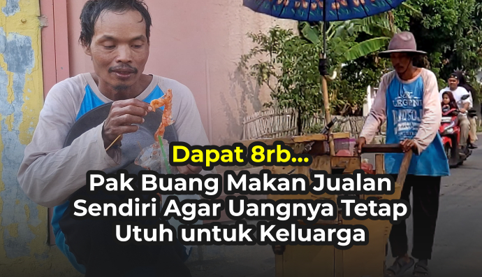 Bantu Penjual Cireng Hidupi 3 Anak dan Istri Sakit