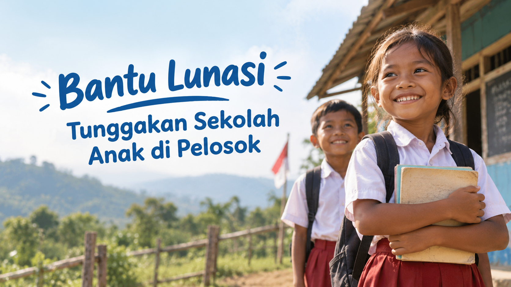 Bantu Lunasi Tunggakan Sekolah Anak di Pelosok